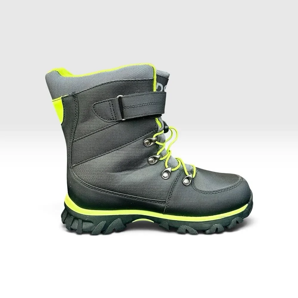 DSG Menace-Volt Unisex Kids Snow Boots 3M Thinsulate Waterproof Gray/Green 6